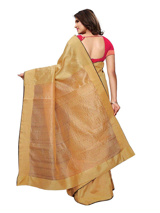 Beige Color Bhagalpuri Silk Saree only in Bigswipe