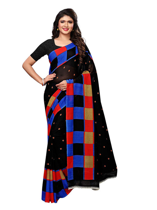 Black, Multi Color Georgette Saree only in Bigswipe