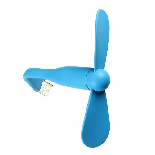 Portable Flexible USB Fan_Blue only in Bigswipe