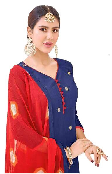 Blue Salwar Material only in Bigswipe