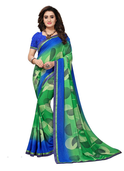 Green, Blue, Multi Color  Georgette Saree only in Bigswipe