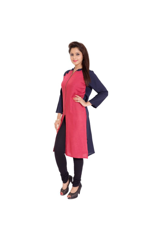 Women's Kurti - Round Neck - Polyster Material