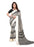 Cream, Black Color  Georgette Saree only in Bigswipe