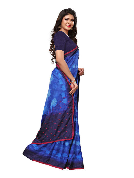 Blue Color Vichitra Silk (Art Silk) Saree only in Bigswipe