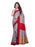 Grey, Red, Multi Color Vichitra Silk (Art Silk) Saree only in Bigswipe