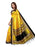 Yellow, Black, Multi Color Poly Silk Saree