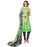 Cotton Fabric Green Color Dress Material only in Bigswipe