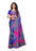 Blue, Multi Color Crepe Printed Work Saree only in Bigswipe