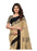 Beige, Black Color Georgette Printed Work Saree only in Bigswipe