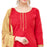 Cotton Jacquard Fabric Red Color Dress Material only in Bigswipe