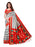 Off White, Red, Multi Color Poly Silk Saree only in Bigswipe