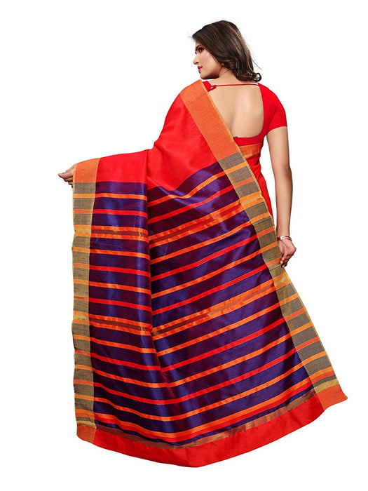 Red Color Bhagalpuri Silk Saree