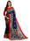 Navy Blue, Multi Color  Poly Silk Saree only in Bigswipe