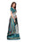 Off White, Turquoise Color Poly Silk Saree only in Bigswipe