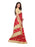 Red, Beige Color Poly Silk Saree