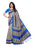 Beige, Blue Color  Poly Silk Saree only in Bigswipe