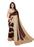 Dark Brown, Cream Color  Georgette Saree only in Bigswipe