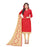 Cotton Jacquard Fabric Red Color Dress Material only in Bigswipe