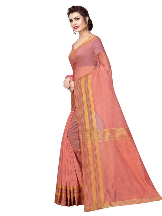 Orange Color Poly Silk Saree only in Bigswipe