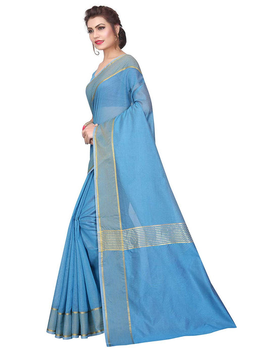 Blue Color Poly Silk Saree only in Bigswipe