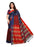 Navy Blue, Red Color  Poly Silk Saree only in Bigswipe