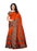 Orange, Brown Color  Poly Silk Saree only in Bigswipe