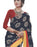 Georgette Digital Saree With Blouse-Navy Blue only in Bigswipe