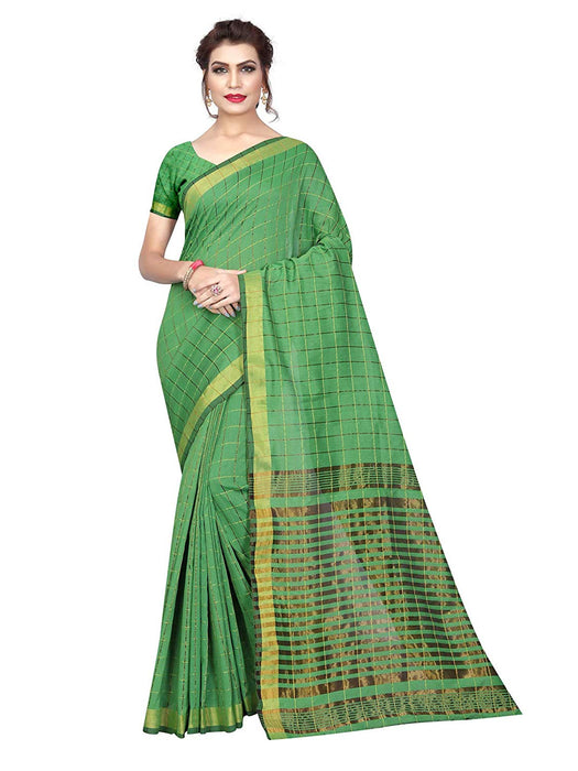 Green Color Poly Silk Saree only in Bigswipe