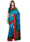 Blue, Green Color Terylene Saree only in Bigswipe