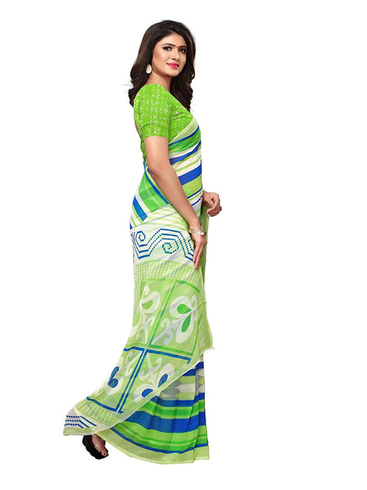 Green, Blue, Multi Color Georgette Saree only in Bigswipe