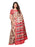 Beige, Red, Multi Color Poly Silk Saree only in Bigswipe