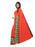 Red (Carrot Red), Multi Color Georgette Saree