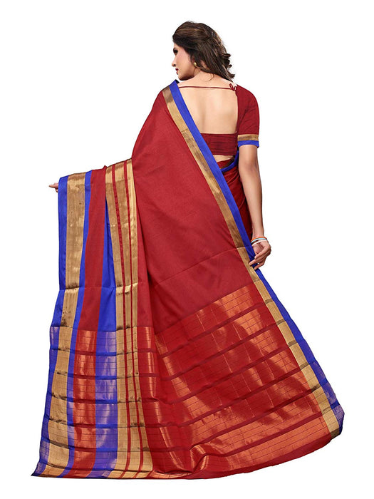 Maroon Color Poly Silk Saree only in Bigswipe