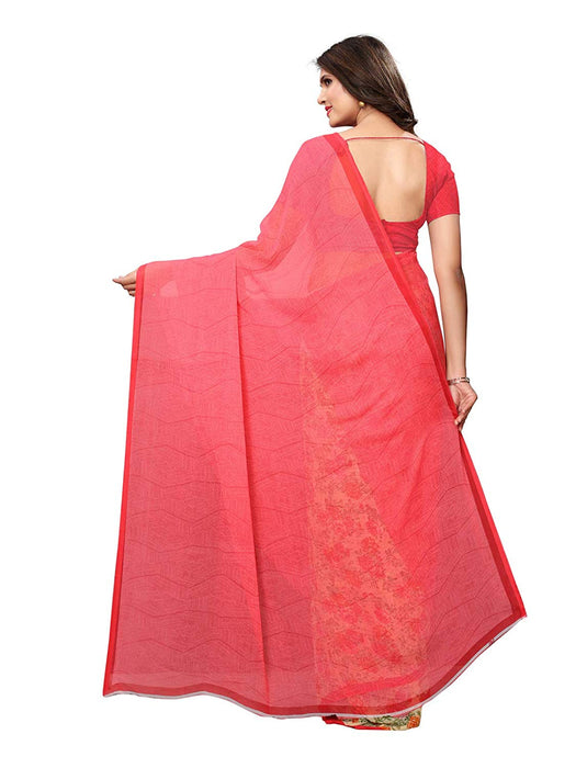 Beige, Multi Color Georgette Saree only in Bigswipe