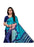 Navy Blue, Multi Color Shimmer Printed Work Saree only in Bigswipe