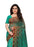 Turquoise, Purple, Multi Color Georgette Printed Work Saree