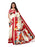 Off White, Red Color Poly Silk Saree only in Bigswipe