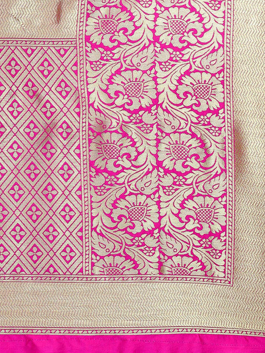 Pink Color Poly Silk Saree only in Bigswipe