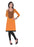 Orange Designer Round Embroidered Neck Women&rsquo;s  Kurta only in Bigswipe