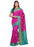 Pink, Turquoise Color Poly Silk Saree only in Bigswipe