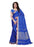 Blue Color  Poly Linen Saree only in Bigswipe