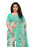 Turquoise, Multi Color Georgette Printed Work Saree