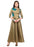 Beige, Turquoise Color Buttons Taffeta Kurti only in Bigswipe