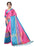 Pink, Turquoise Color  Poly Silk Saree only in Bigswipe