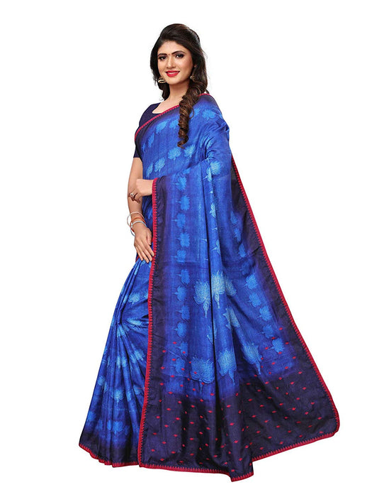 Blue Color Vichitra Silk (Art Silk) Saree only in Bigswipe