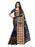 Navy Blue, Black Color Poly Silk Saree only in Bigswipe