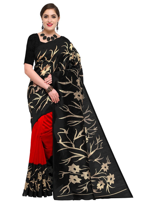 Black, Red, Beige Color  Poly Silk Saree only in Bigswipe