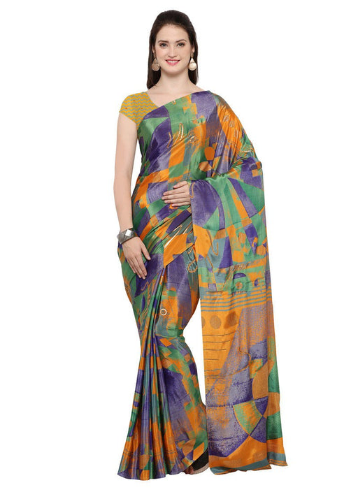 Multi Color Georgette Saree only in Bigswipe