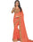 Designer Printed Saree With Blouse Orange Color only in Bigswipe