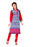 Blue &amp; Red Printed Casual Women&rsquo;s Kurti only in Bigswipe